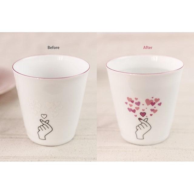 Cup (Cool changing design / Finger heart)