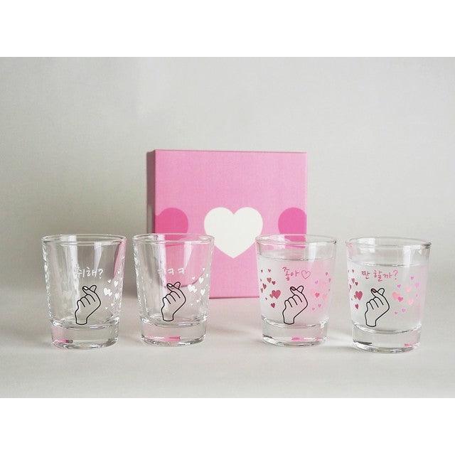 Glass Set (Cheers / 4pcs) - ECI Online store│One dollar 100 yen shop