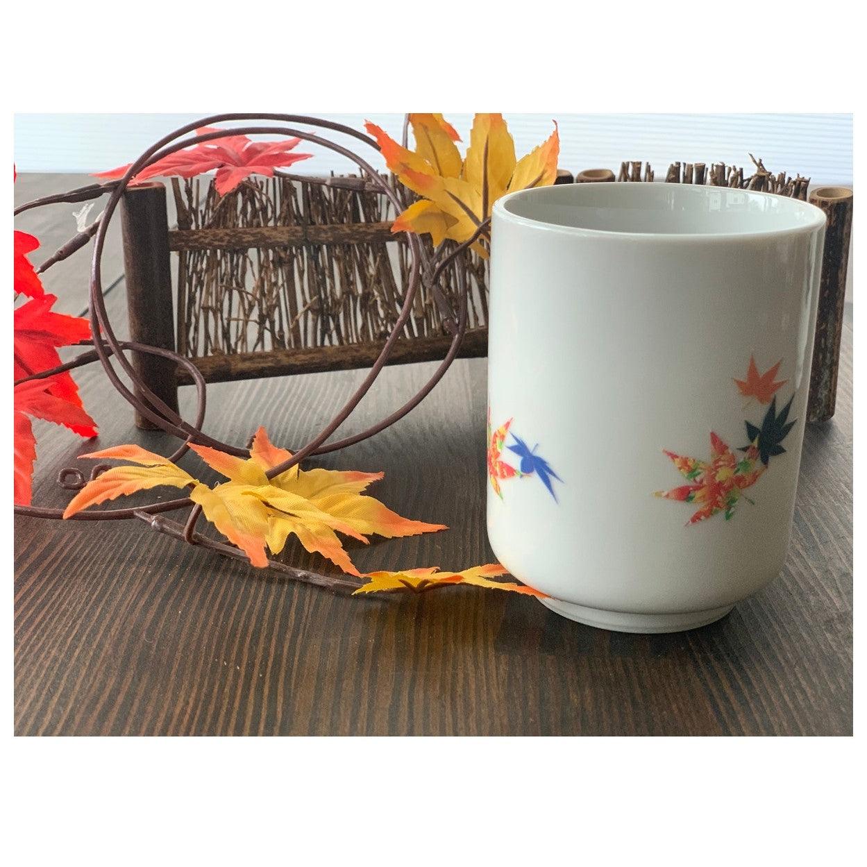 Teacup (Autumn Leaves / 1pc / with Box) - ECI Online store│One dollar 100 yen shop