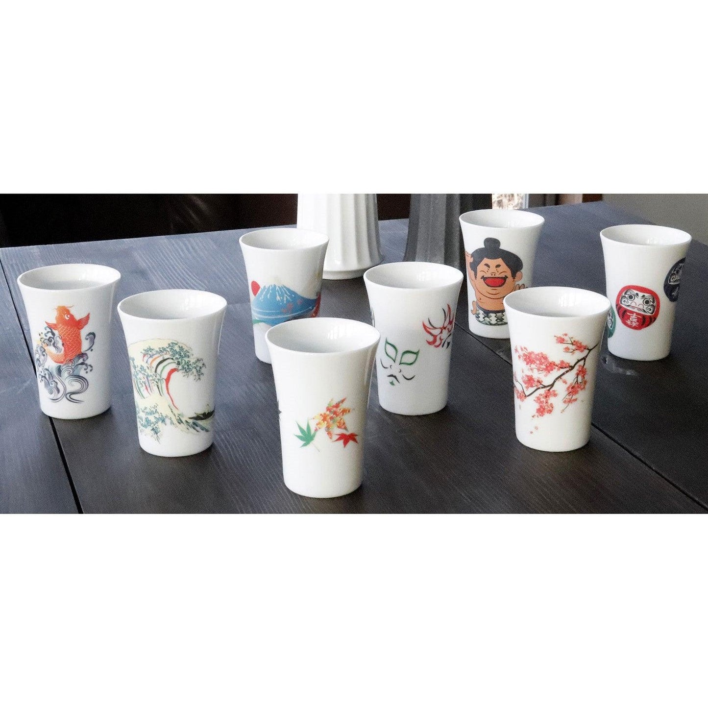 Cup Set (White / Medium / 8pcs)