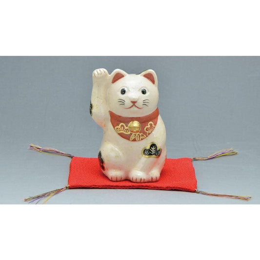 Ornament (Manekineko; beckoning cat /White) - ECI Online store│One dollar 100 yen shop