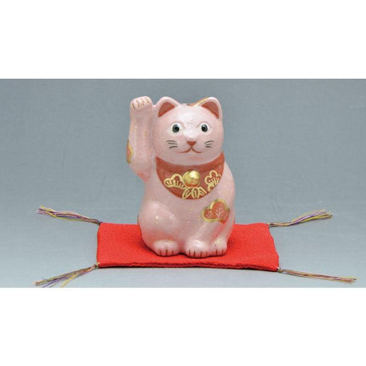 Ornament (Manekineko; beckoning cat /Pink)