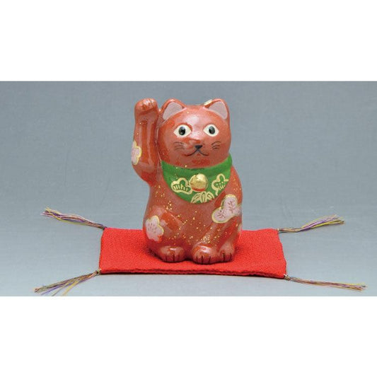 Ornament (Manekineko; beckoning cat /Red)