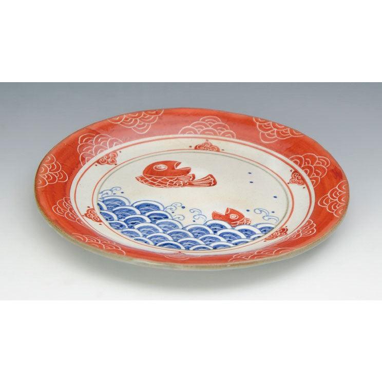 Plates (Celebration sea bream /Red) - ECI Online store│One dollar 100 yen shop