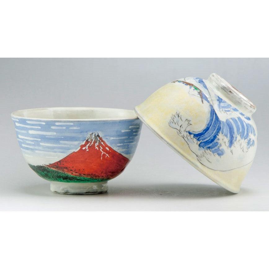 Pair rice bowls (Mt. Fuji)