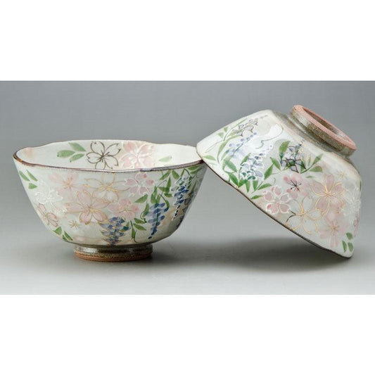 Pair rice bowls (Spring colored) - ECI Online store│One dollar 100 yen shop