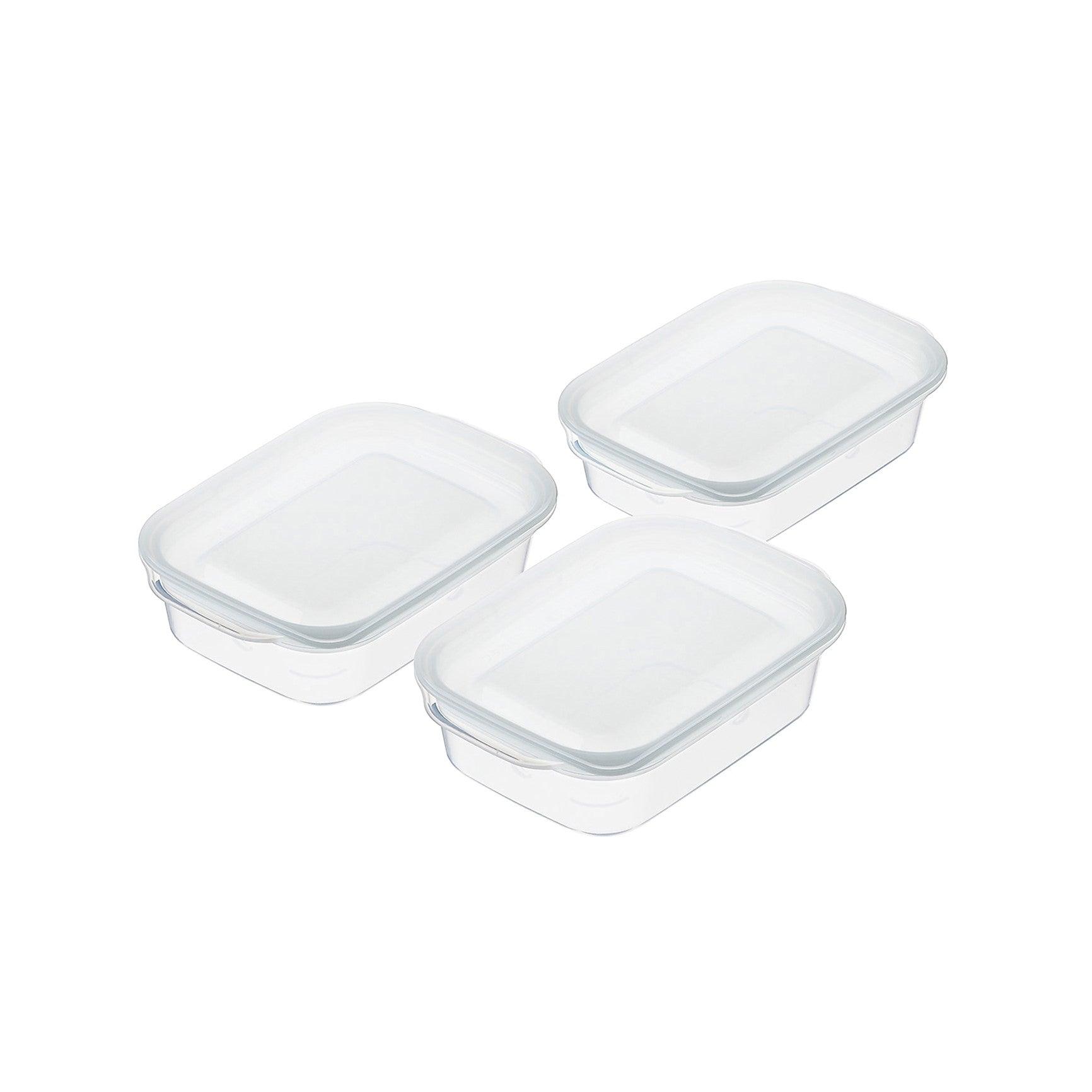 Food container (140ml / 3P set / White * transparent) - ECI Online store│One dollar 100 yen shop