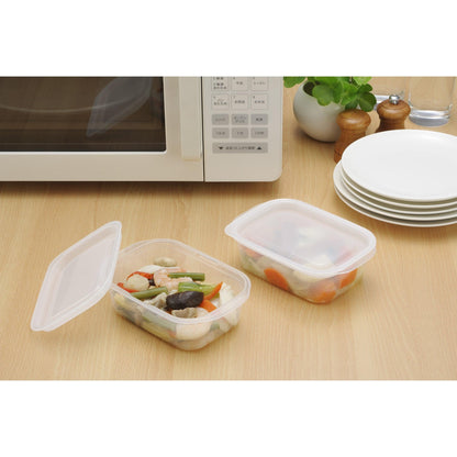 Food container (Rectangle / Clear white / 400ml * 2P)