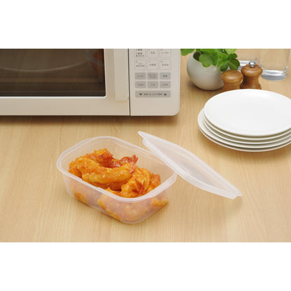 Food container (Square / 850ml / Clear White)