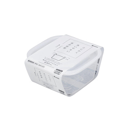 Food container (Square / 630ml / Clear White)