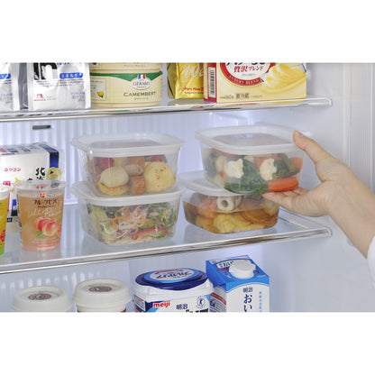 Food container (Square / 630ml / Clear White)