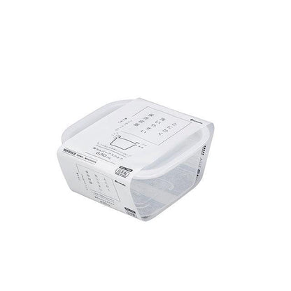 Food container (Square / 630ml / Clear White)