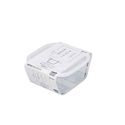 Food container (Square / 630ml / Clear White) - ECI Online store│One dollar 100 yen shop