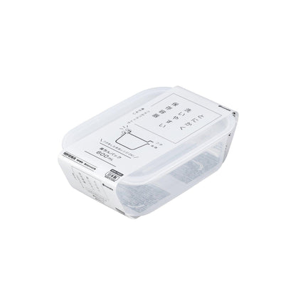 Food container (Square / 600ml / Clear White) - ECI Online store│One dollar 100 yen shop