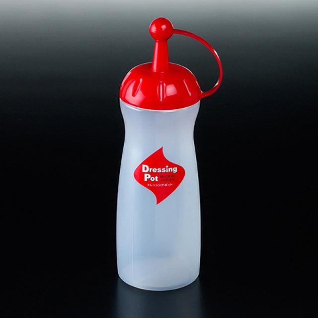 Plastic Dressing Dispenser (Red / 340ml) - ECI Online store│One dollar 100 yen shop