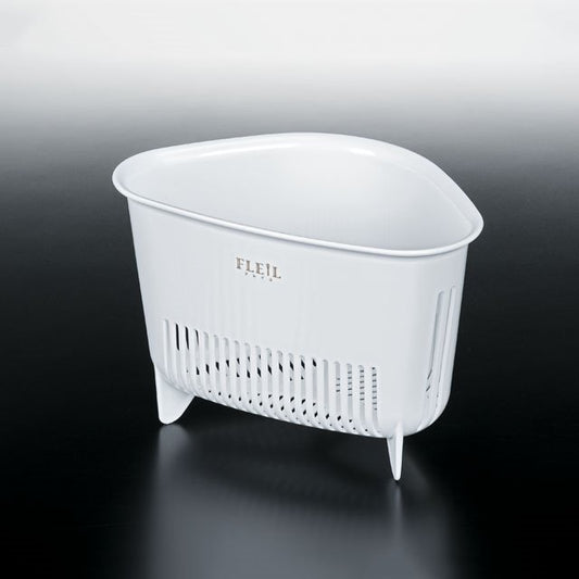 FLEIL Triangular Trash Strainer for Sink White