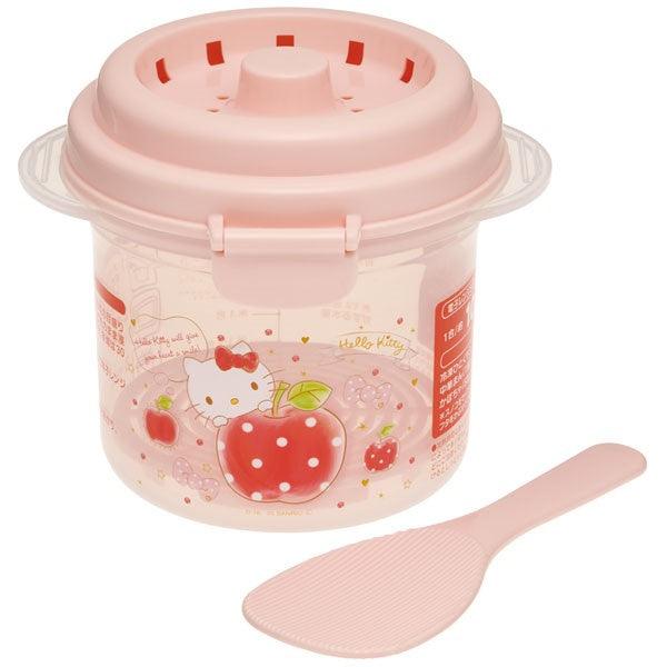 Microwave Rice cocker (Hello Kitty Happiness girl) - ECI Online store│One dollar 100 yen shop