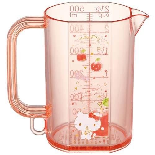 Measuring cup (500ml /Hello Kitty Happiness girl) - ECI Online store│One dollar 100 yen shop