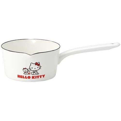 Milk pan (Enamel /Hello Kitty /Double-serving ) - ECI Online store│One dollar 100 yen shop