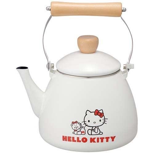 Kettle(Enamel / Heloo Kittiy) - ECI Online store│One dollar 100 yen shop