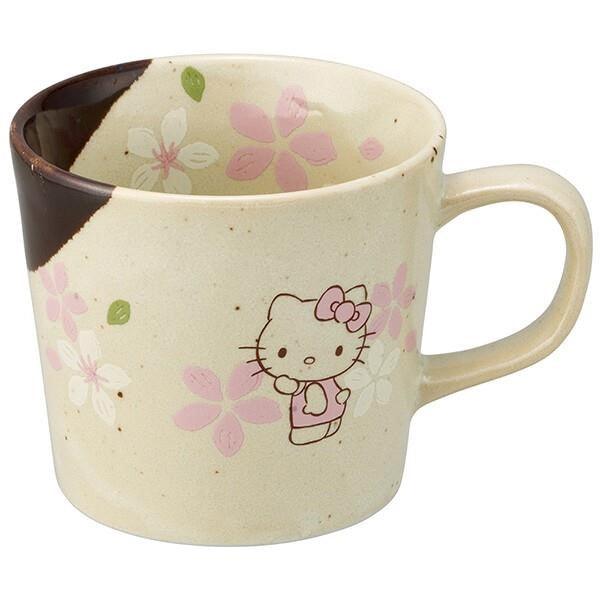 Mug (Die-cut /Mino pottery /Hello Kitty Sakura) - ECI Online store│One dollar 100 yen shop