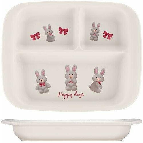 Lunch plate(Plastic / Plush Rabbit / for baby) - ECI Online store│One dollar 100 yen shop