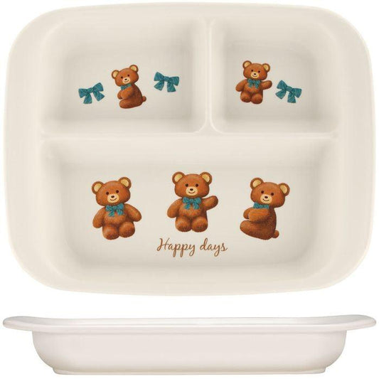 Lunch plate(Plastic / Plush bear / for baby)