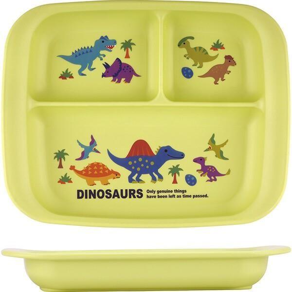 Lunch plate(Plastic / Dinosaur/ for baby) - ECI Online store│One dollar 100 yen shop