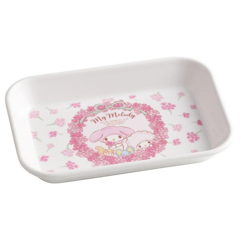 Melamine tray (M size /Flower wreath /My Melody) - ECI Online store│One dollar 100 yen shop