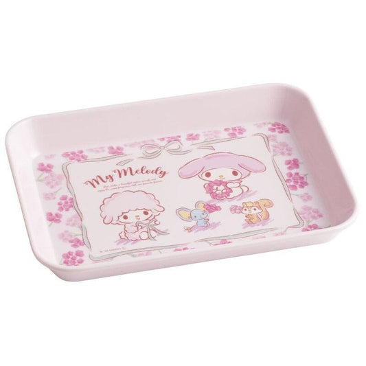 Melamine tray (L size /Flower wreath /My Melody) - ECI Online store│One dollar 100 yen shop