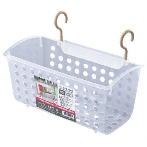 Plastic Basket with Hooks (29 * 15.8 * 14.5cm) - ECI Online store│One dollar 100 yen shop