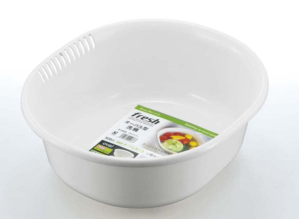 Oval washing-tub (white) 29.2 * 32.8 * 11.6cm