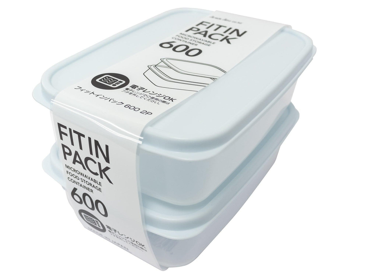 Food Container (FIT IN PACK / 600 / 3pcs / AQ) - ECI Online store│One dollar 100 yen shop