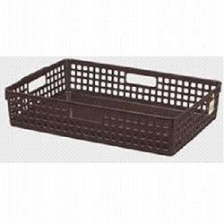 Organizing Basket (Wide / BR / 38 * 26 * 8cm) - ECI Online store│One dollar 100 yen shop