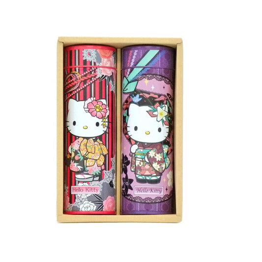 (HALAL) Tea(Hello Kitty / Premium Sencha and Green tea/ 2 packaged in a belt-patterned can)